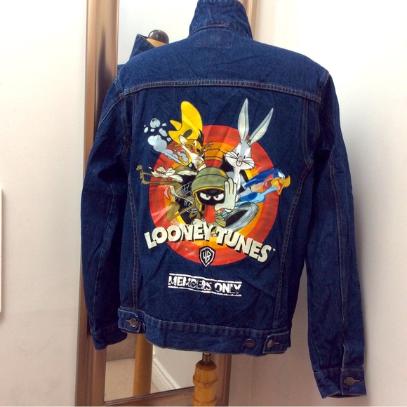 Warner Bros. Jackets & Blazers - Looney Tunes members only oversized jean jacket. Men’s Medium